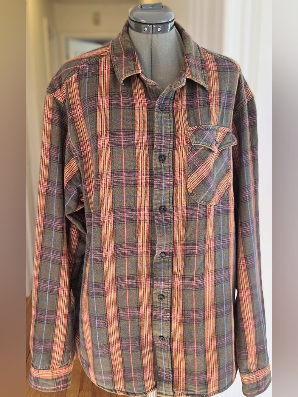 Patagonia Fjord Flannel Shirt Mens XL extra Large Cotton Camp Casual Shirt